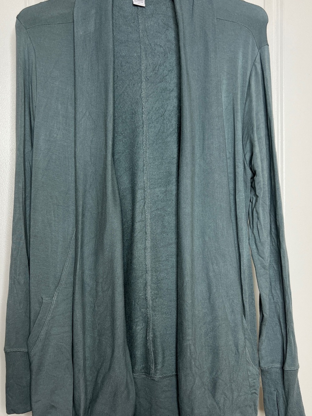 Athleta Pranayama Restore Wrap Coastal Teal Cardigan Soft Nirvana Size Medium